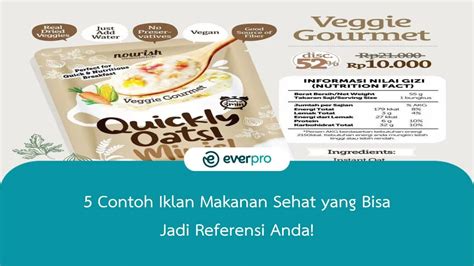 5 Contoh Iklan Makanan Sehat yang Bisa Jadi Referensi Anda! - Everpro