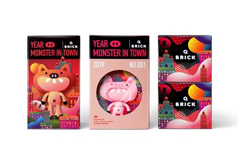 GAMANIA｜ Year Monster in Town .Q brick Packaging Design on Behance