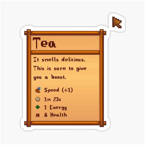 "Stardew Valley Day Tea " Sticker by Sasarious | Redbubble