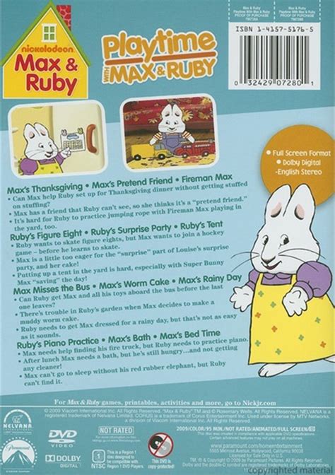 Max & Ruby: Playtime With Max & Ruby (DVD 2009) | DVD Empire