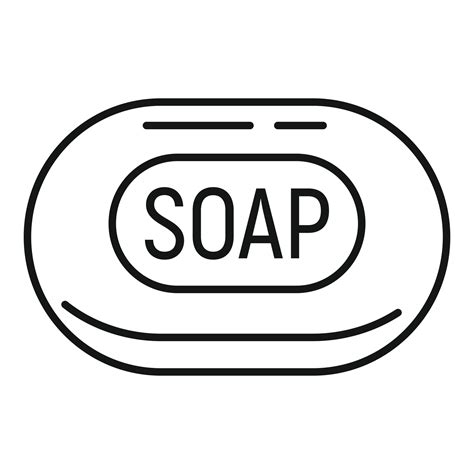 Soap icon, outline style 14617464 Vector Art at Vecteezy