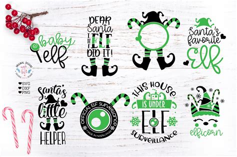 Christmas Elf Cut Files Bundle | Illustrations ~ Creative Market