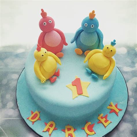 Twirlywoos 1st Birthday Cake | Twirlywoos cake, Cake, Celebration cakes