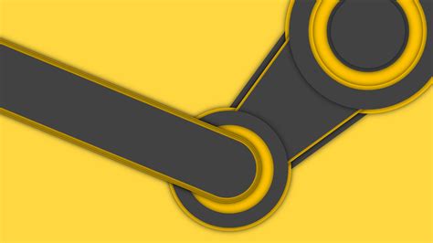 Steam, 4K, Logo, 8K, Minimal, Yellow, HD Wallpaper | Rare Gallery