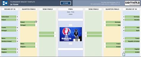 Tournament Bracket Generator Excel Template - Free Bracket Maker