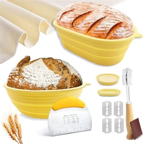 Amazon.com: SNAILBREAD Sourdough Bread Baking Supplies Kit: 9 Inch ...