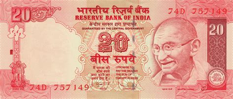 20 Rupees (Dated Reverse, no Rupee Symbol) - India – Numista