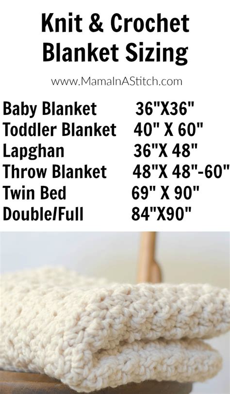 Blanket Sizing Guide – Mama In A Stitch