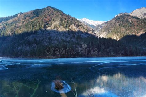 Winter Scenery in Jiuzhaigou Stock Image - Image of crystal, grass: 23045455