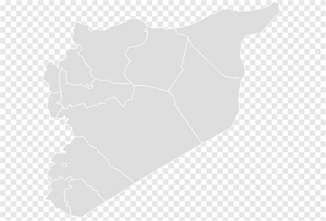 Syria Blank map Ghouta United Arab Republic, map, angle, monochrome png ...