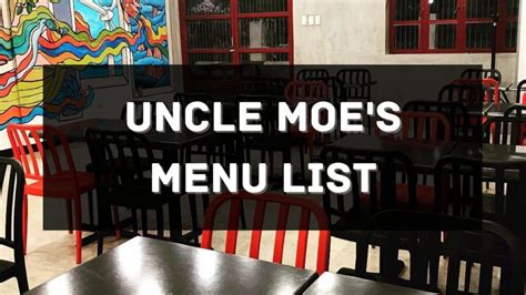 Uncle Moe's Menu Prices Philippines 2025 [Updated] — All About ...