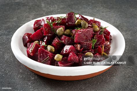 Red Beet Salad With Cappers High-Res Stock Photo - Getty Images