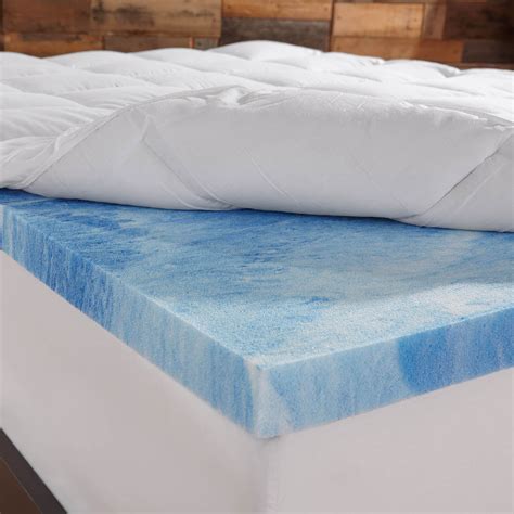 Sleep Innovations 4-inch Dual Layer Gel Memory Foam Mattress Topper ...