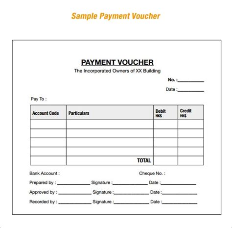 7 Free Payment Voucher Templates - Excel PDF Formats