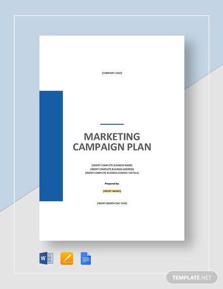 14+ Marketing Campaign Plan Templates - Docs, Excel, PDF | Campaign planning, Marketing plan ...