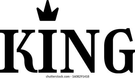 Creative Minimalistic Logo Word King Black Stock Vector (Royalty Free ...