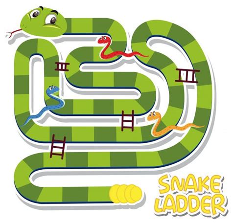 Snake ladder game template Premium Vecto... | Premium Vector #Freepik # ...