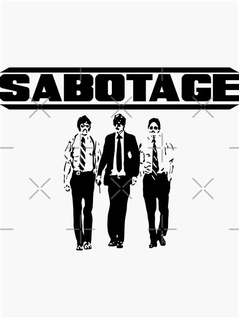 "Beastie Boys Sabotage" Sticker for Sale by Ilrokery | Redbubble