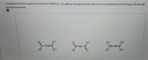 Solved The dinitramide anion [N(NO2)2 ] was first isolated | Chegg.com