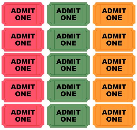 10 best free printable admit one ticket templates – Artofit