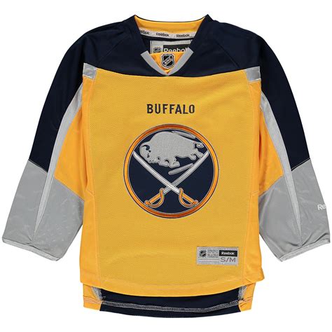 Buffalo Sabres Reebok Youth Premier Blank Jersey - Gold