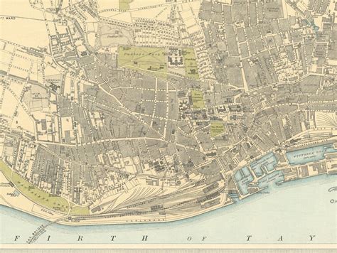 Old Dundee Map Plan of Dundee Scotland 1912 Scottish - Etsy