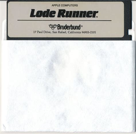 Lode Runner (1983) Apple II box cover art - MobyGames