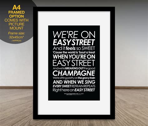 Fans of The Walking Dead Easy Street LYRICS print. Add a | Etsy