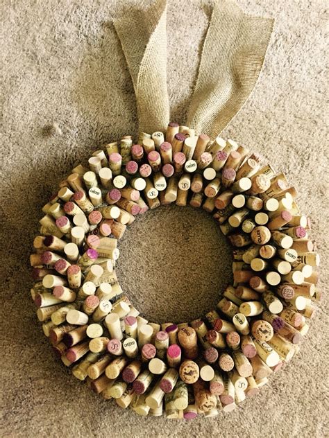 Cork Wreath | Cork wreath, Cork, Wreaths