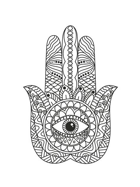 Hamsa Fatimas Hand Eye of God Digital Art by Magdalena Walulik - Fine Art America