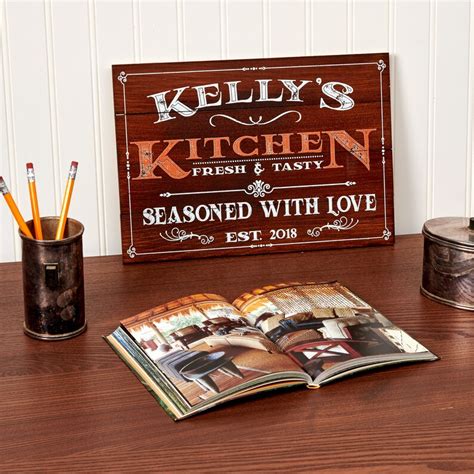 Personalized Wooden Kitchen Signs Wall Decor Farmhouse Last - Etsy