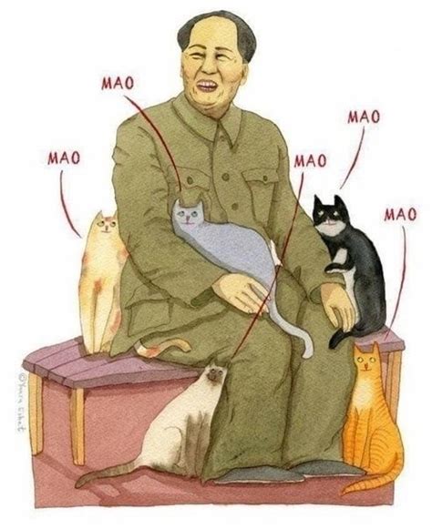 Create meme "Mao Zedong, Mao Zedong the cat, Mao Zedong and the cats" - Pictures - Meme-arsenal.com