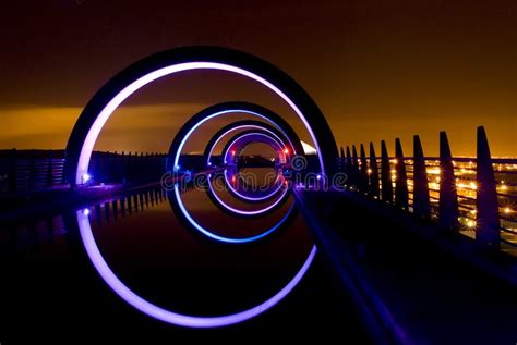 Falkirk Wheel At Night Stock Image - Image: 12976231