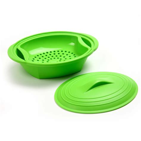 Norpro Microwave Silicone Vegetable Steamer, Green-$20, Red-$9 | Best ...