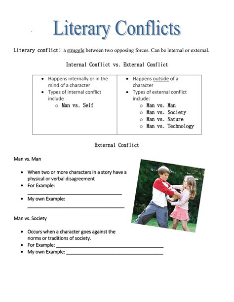 Literary conflict: Internal Conflict vs. External Conflict