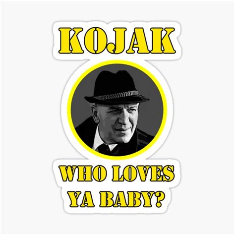 "Kojak 70s series" Sticker for Sale by garigots | Redbubble