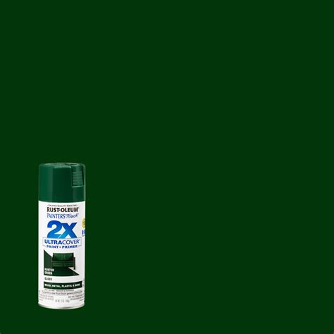 Rust-Oleum Stops Rust 12 oz. Protective Enamel Gloss Dark Hunter Green Spray Paint-7733830 - The ...