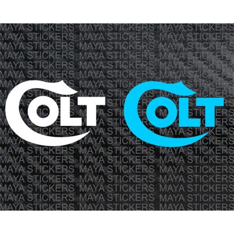 Colt logo decal stickers in custom colors and sizes