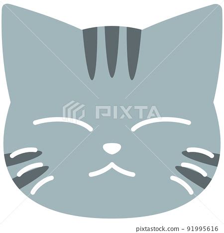 Illustration of cat face mark - Stock Illustration [91995616] - PIXTA