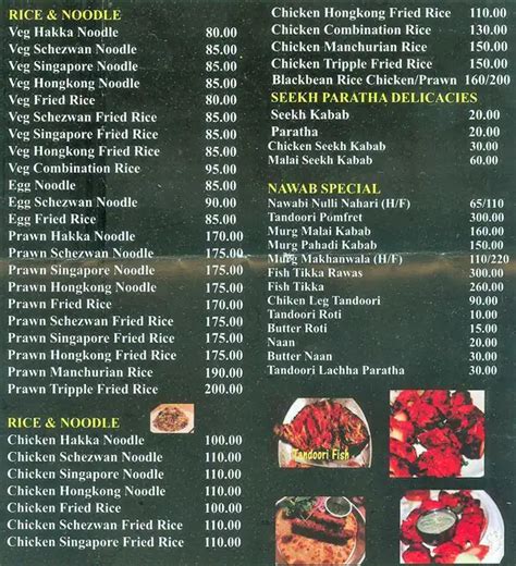 Nawab Menu, Menu for Nawab, Mumbai Central, Mumbai - Zomato