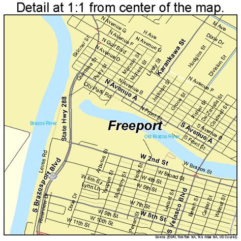 Freeport Texas Street Map 4827420