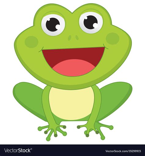 Cartoon frog Royalty Free Vector Image - VectorStock