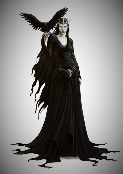 Pin by jesse on myth n magic | Character portraits, Celtic goddess, Raven queen