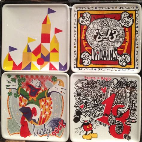 Disney Appetizer Plates – 4 Piece Set | Mickey Fix