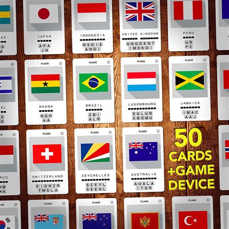 100 PICS Flags of the World Travel Game – Geography Flash Card Quiz ...