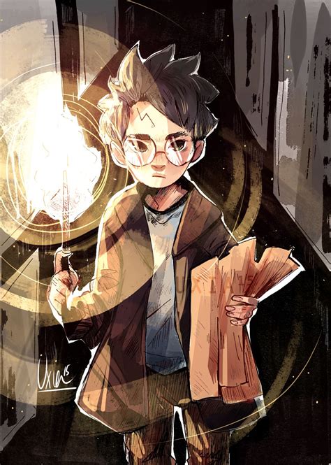 #inktober day 14: lumos | Harry potter illustrations, Harry potter drawings, Harry potter art