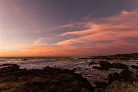 Asilomar State Beach in Pacific Grove at Sunset by Kim Peterson