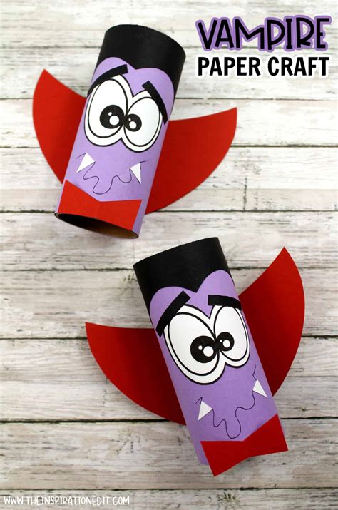 Vampire Toilet Paper Roll Craft For Kids · The Inspiration Edit