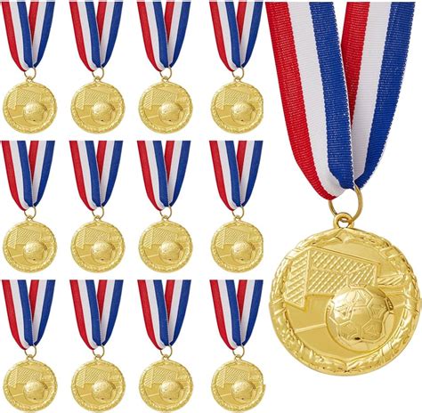 カテゴリーⓀ LZHZH 12 Pack Soccer Medals for Kids, Metals Gold Award Medals ...