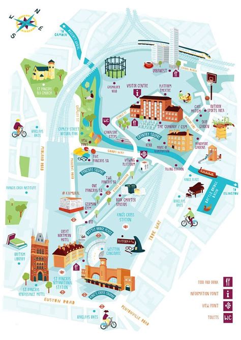 illustrated walking map - Google Search | City maps illustration, Maps ...